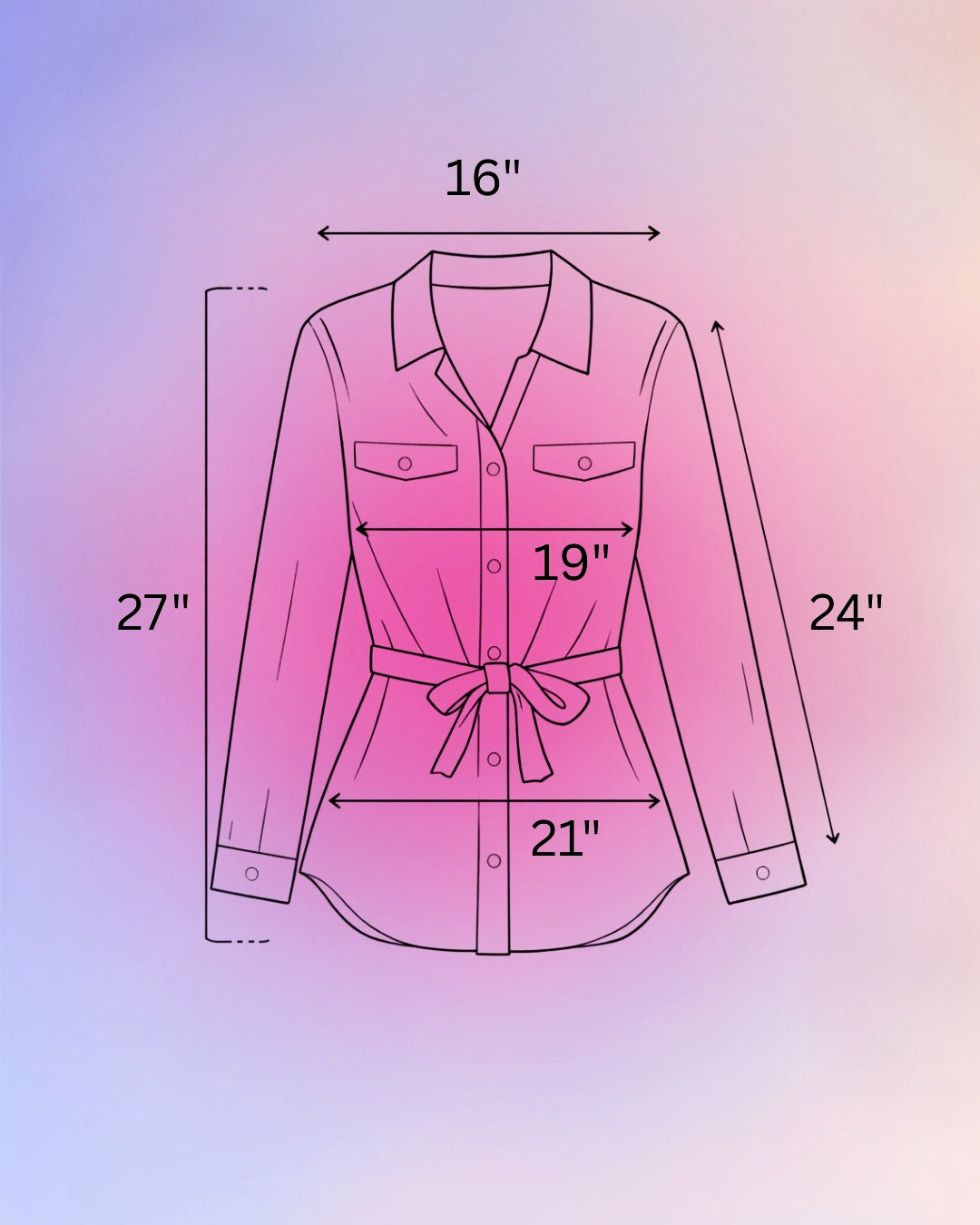 Early 2000s Belted Utility Shirt Jacket