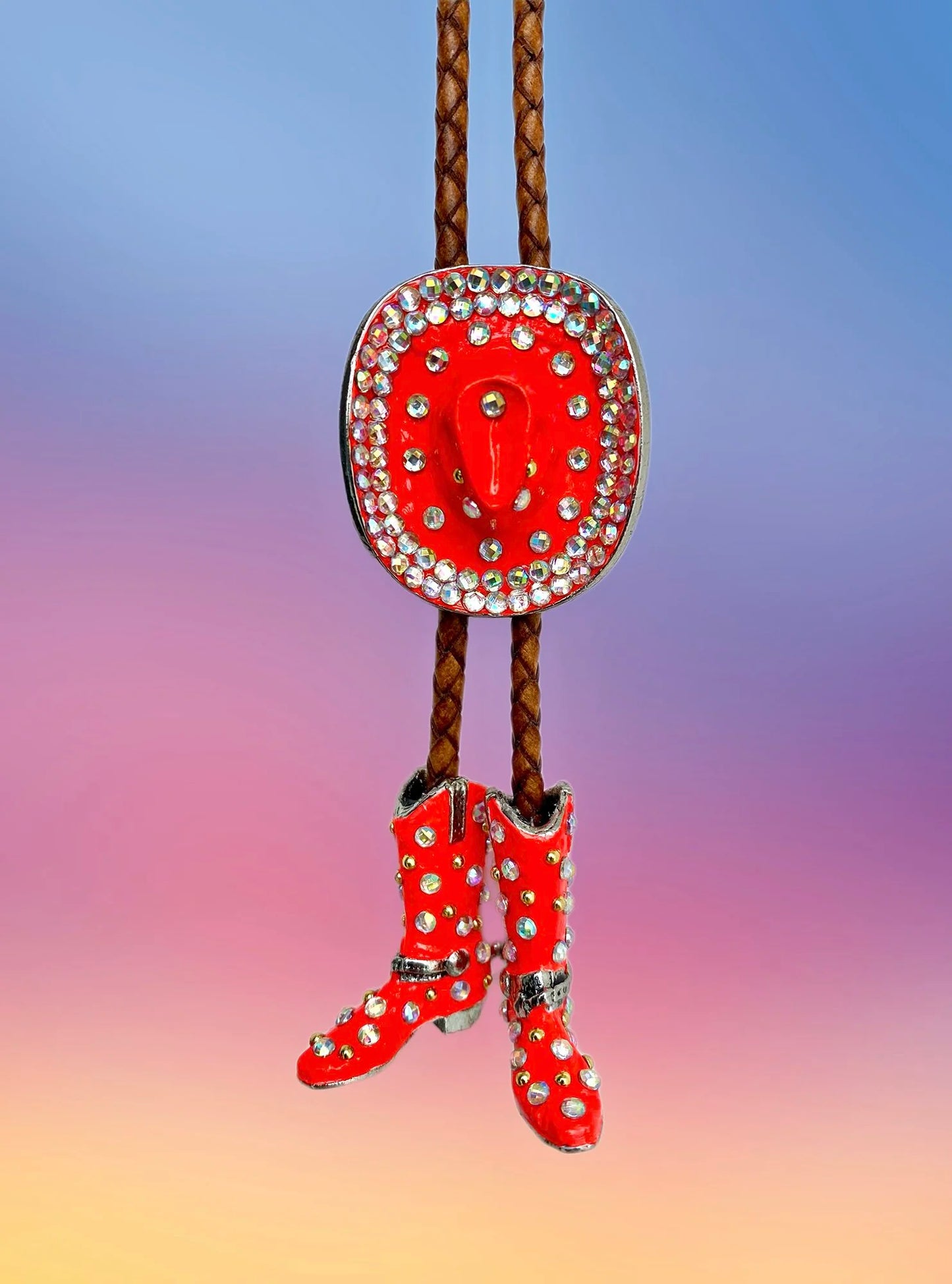 Neon Cowgirl Bolo Tie